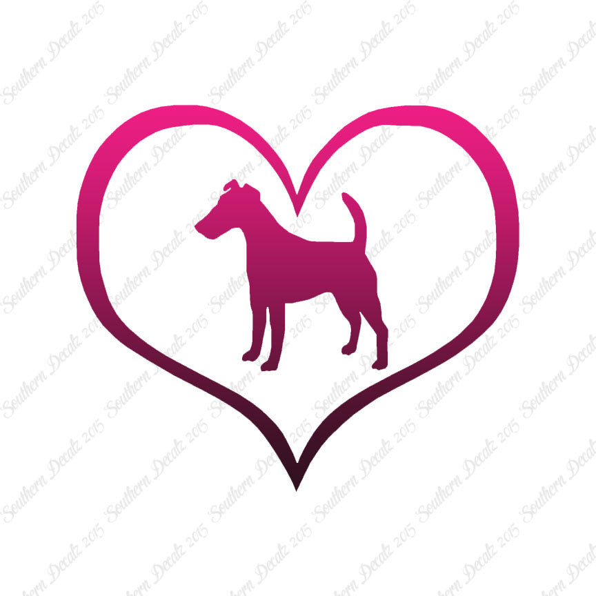 Smooth Fox Terrier Dog Heart Love