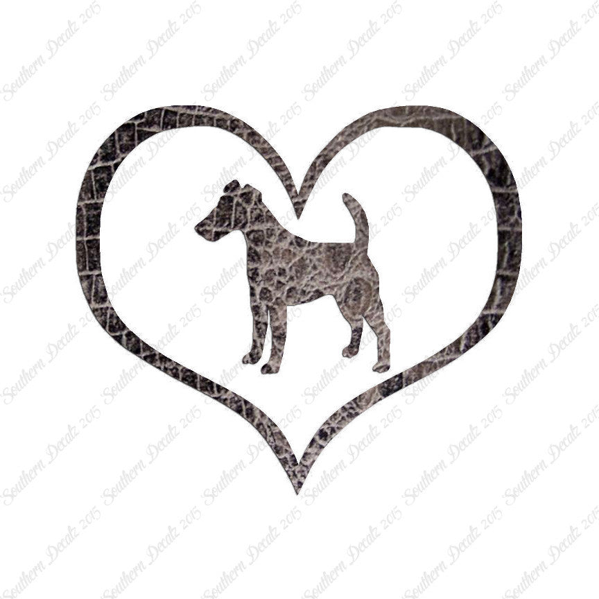 Smooth Fox Terrier Dog Heart Love