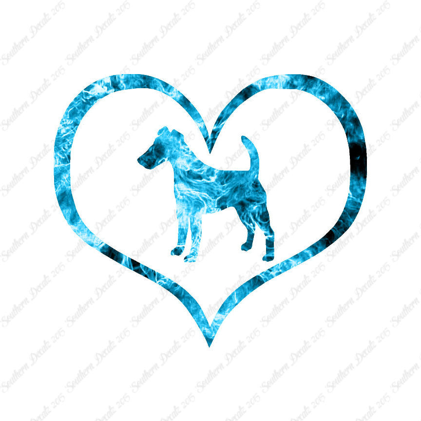 Smooth Fox Terrier Dog Heart Love