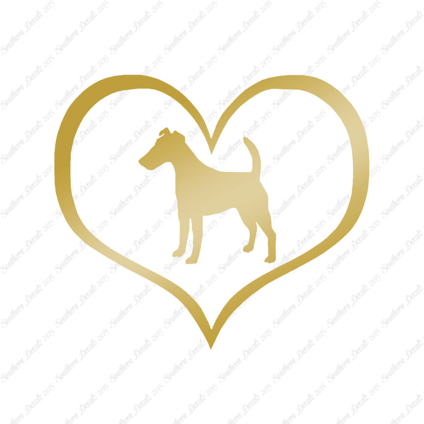Smooth Fox Terrier Dog Heart Love