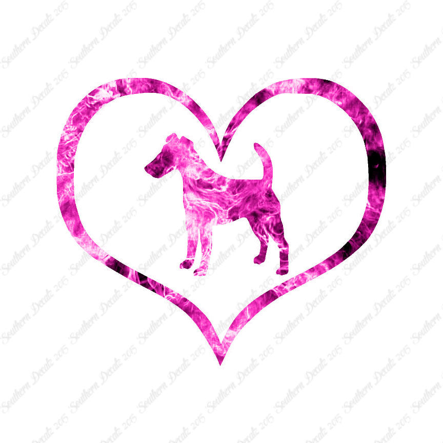 Smooth Fox Terrier Dog Heart Love
