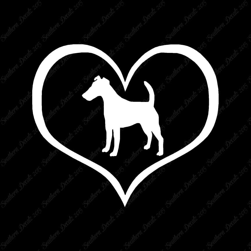 Smooth Fox Terrier Dog Heart Love
