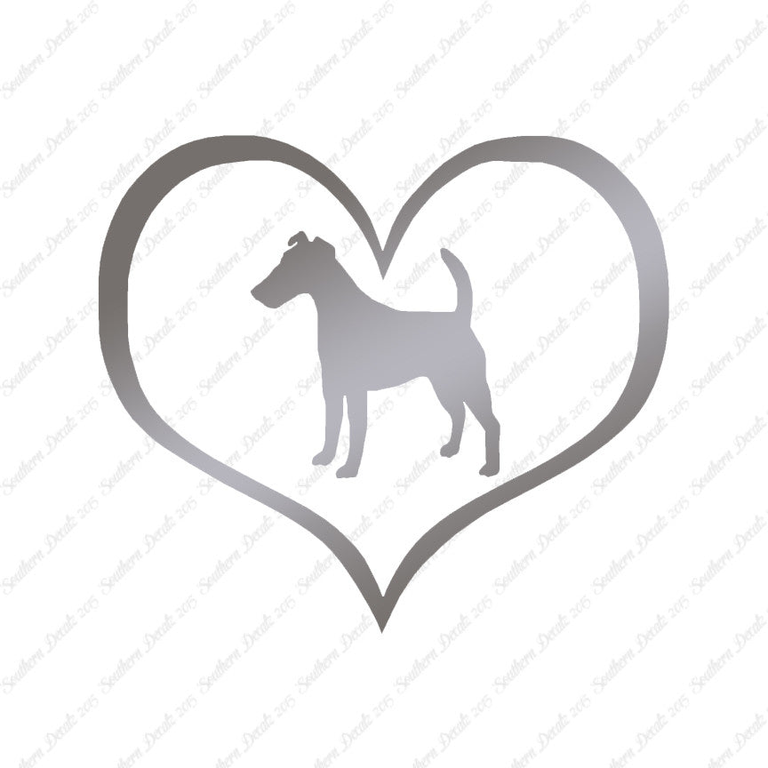 Smooth Fox Terrier Dog Heart Love