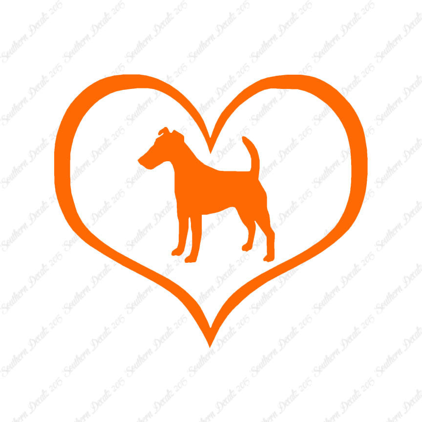 Smooth Fox Terrier Dog Heart Love