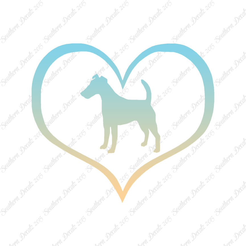 Smooth Fox Terrier Dog Heart Love