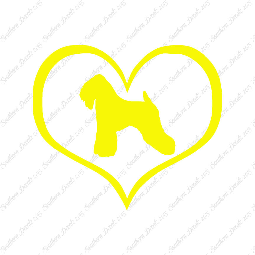 Wheaten Terrier Dog Heart Love