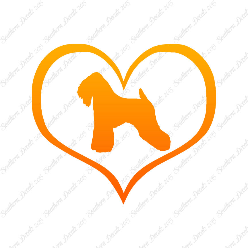 Wheaten Terrier Dog Heart Love