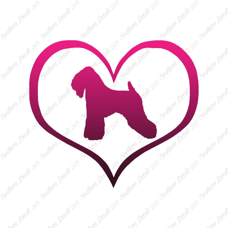 Wheaten Terrier Dog Heart Love