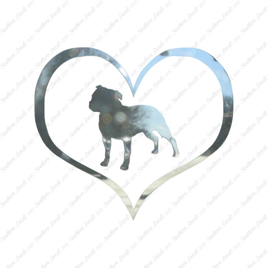 Staffordshire Terrier Dog Heart Love