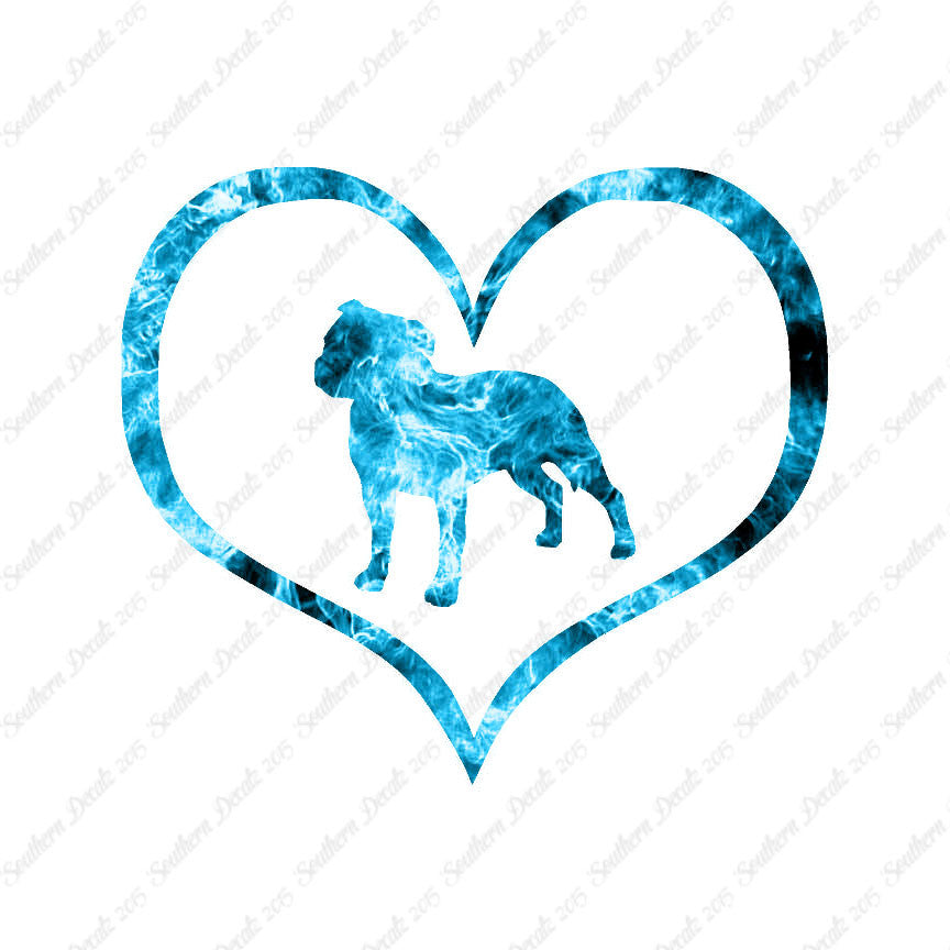 Staffordshire Terrier Dog Heart Love