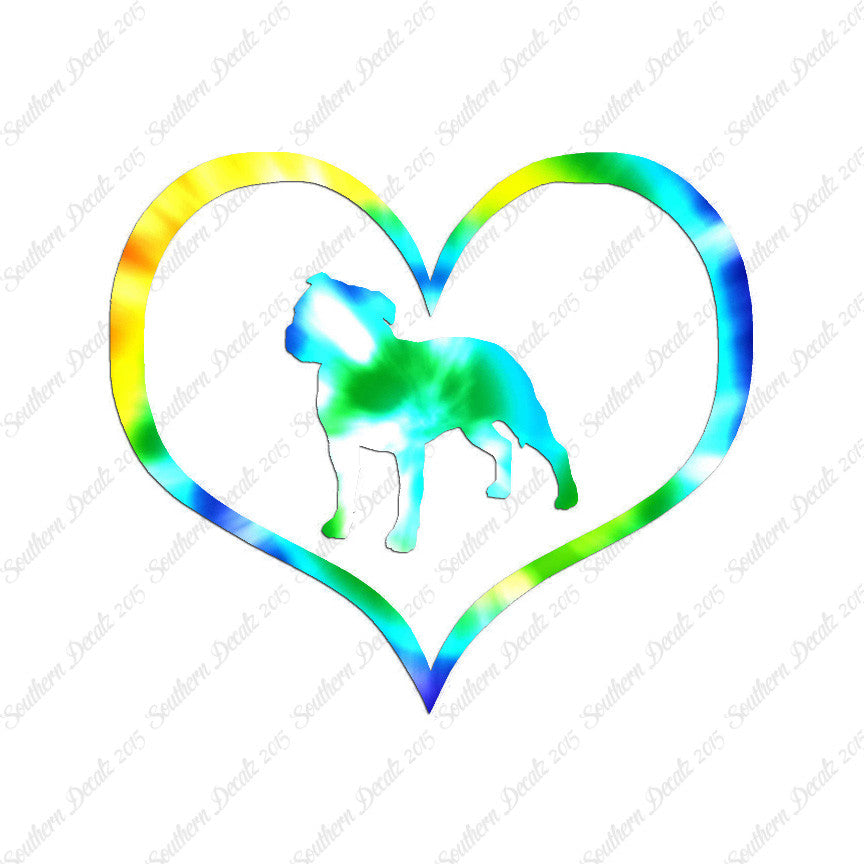 Staffordshire Terrier Dog Heart Love
