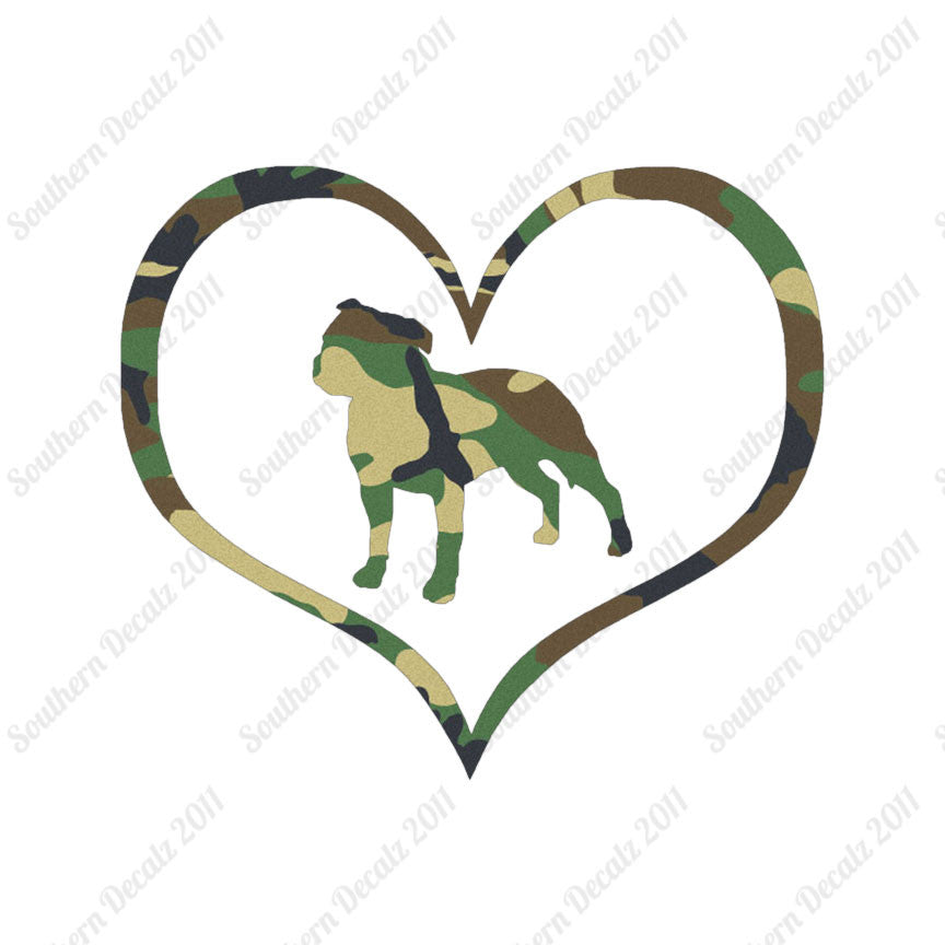 Staffordshire Terrier Dog Heart Love