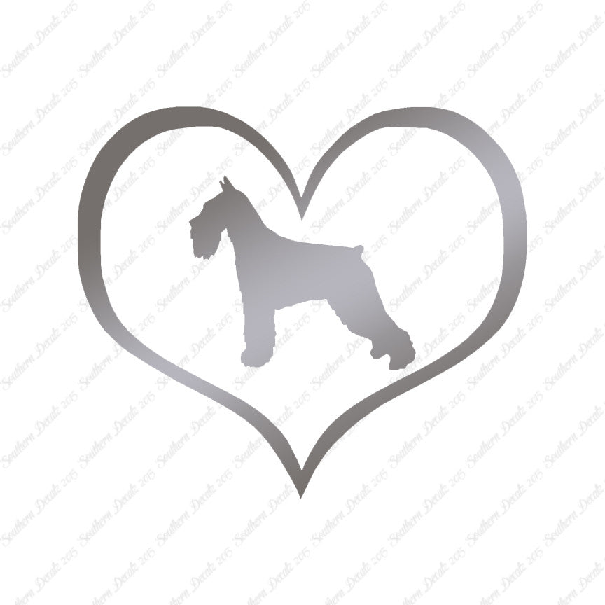 Standard Schnauzer Dog Heart Love