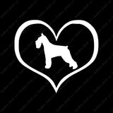 Standard Schnauzer Dog Heart Love