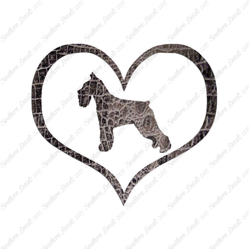 Standard Schnauzer Dog Heart Love