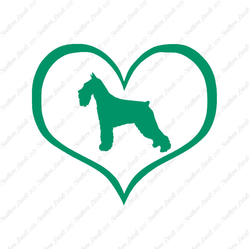 Standard Schnauzer Dog Heart Love