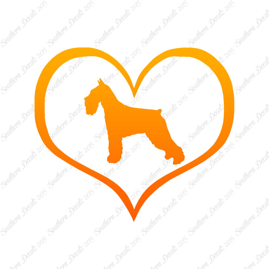 Standard Schnauzer Dog Heart Love