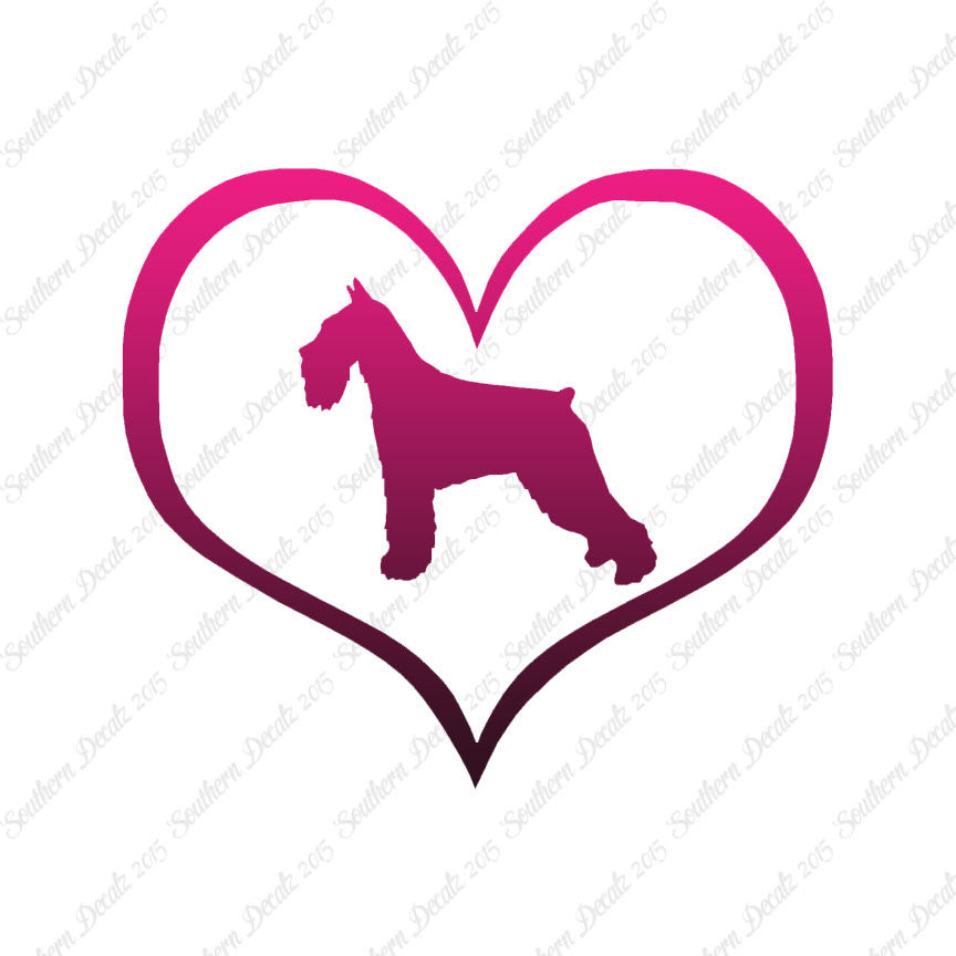 Standard Schnauzer Dog Heart Love