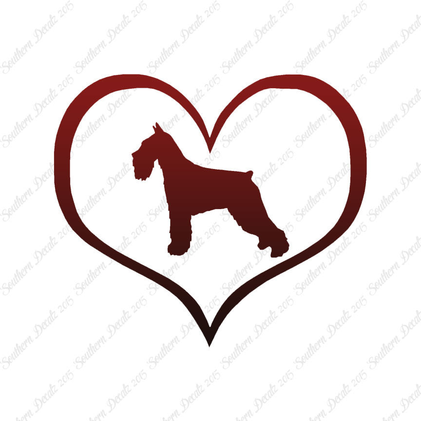 Standard Schnauzer Dog Heart Love