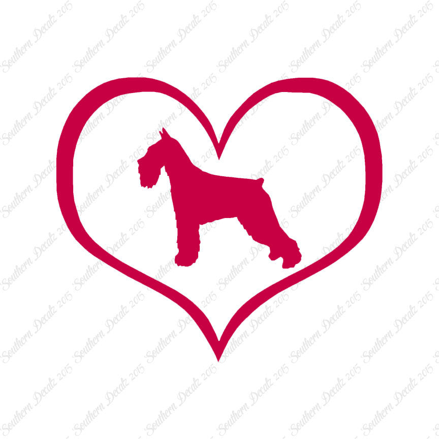 Standard Schnauzer Dog Heart Love