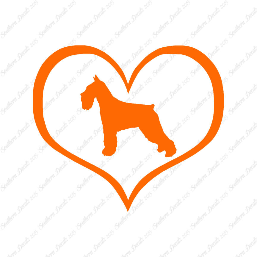Standard Schnauzer Dog Heart Love