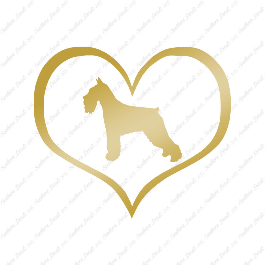 Standard Schnauzer Dog Heart Love