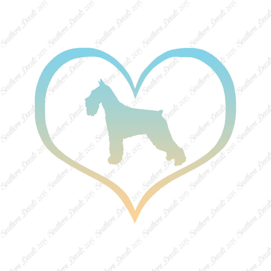 Standard Schnauzer Dog Heart Love