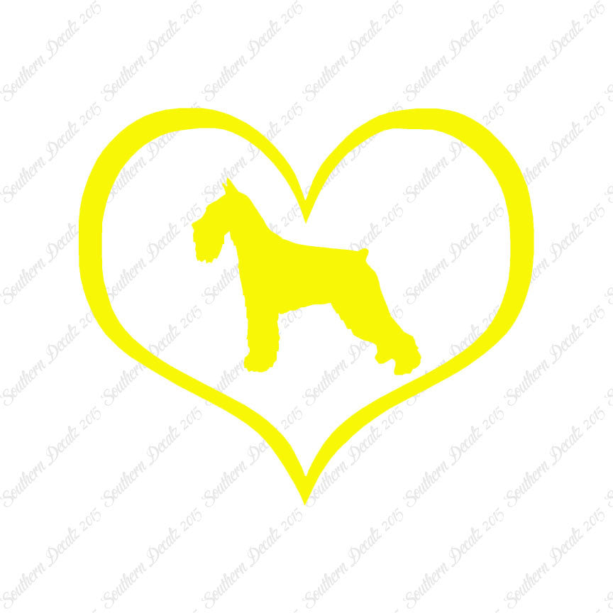 Standard Schnauzer Dog Heart Love