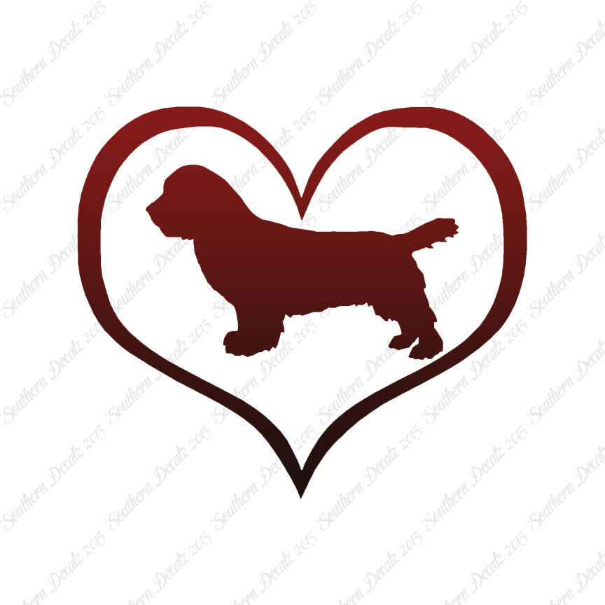 Sussex Spaniel Dog Heart Love