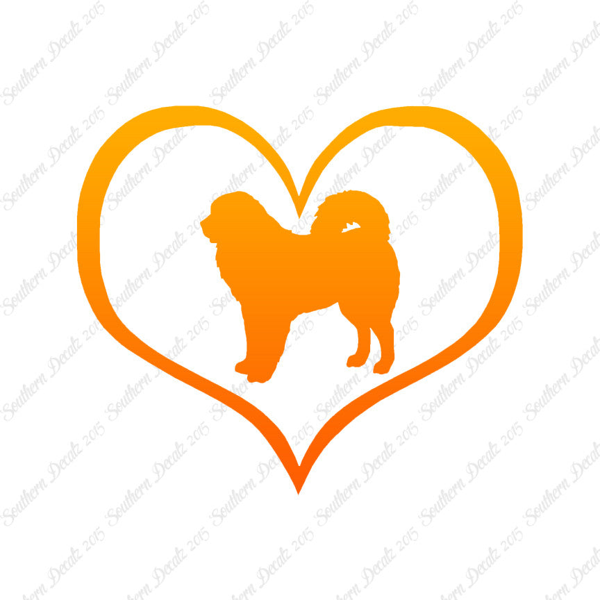 Tibetan Mastiff Dog Heart Love