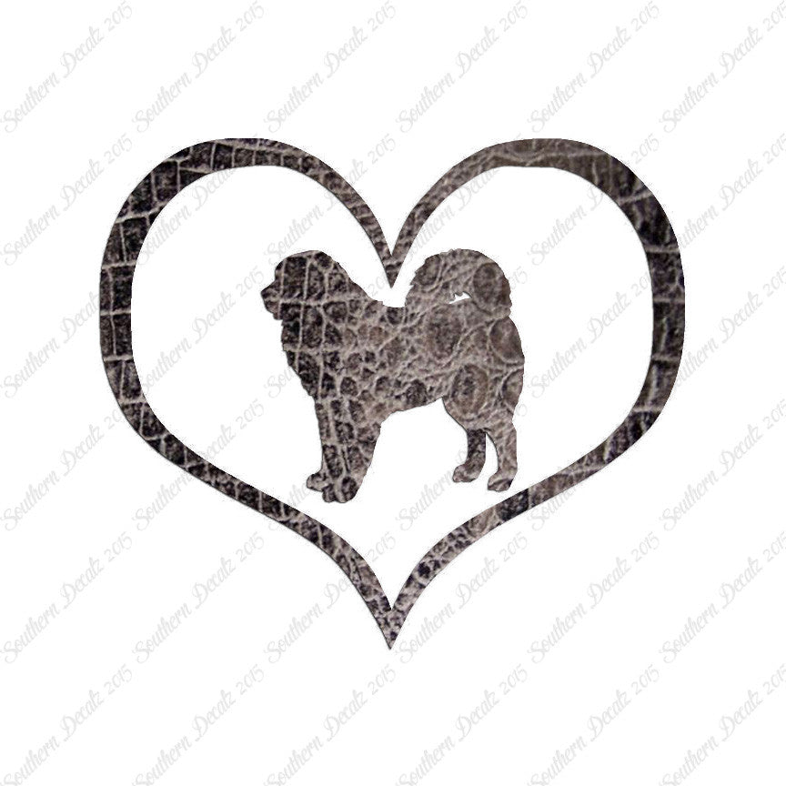 Tibetan Mastiff Dog Heart Love