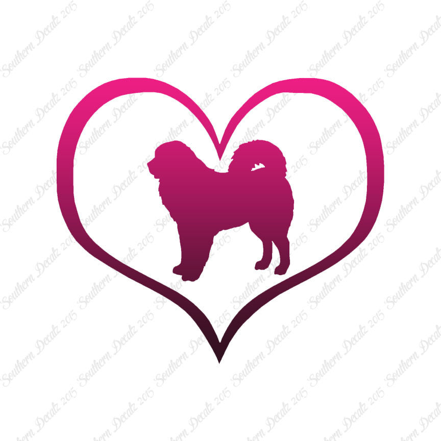 Tibetan Mastiff Dog Heart Love