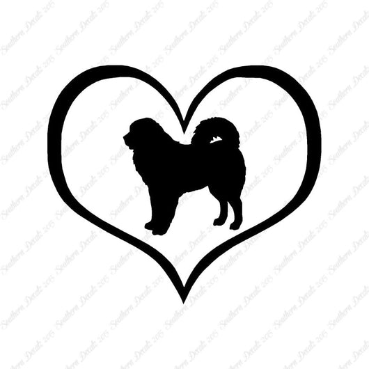 Tibetan Mastiff Dog Heart Love