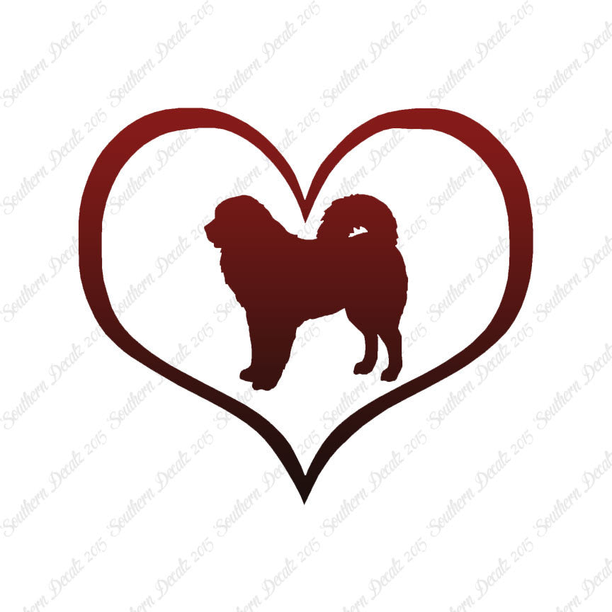 Tibetan Mastiff Dog Heart Love