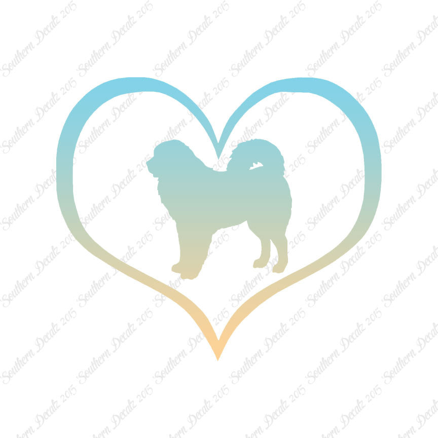 Tibetan Mastiff Dog Heart Love