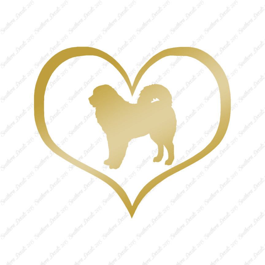 Tibetan Mastiff Dog Heart Love