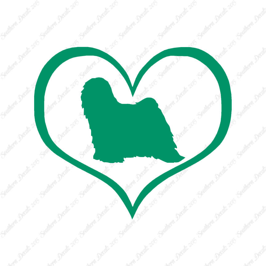 Tibetan Terrier Dog Heart Love