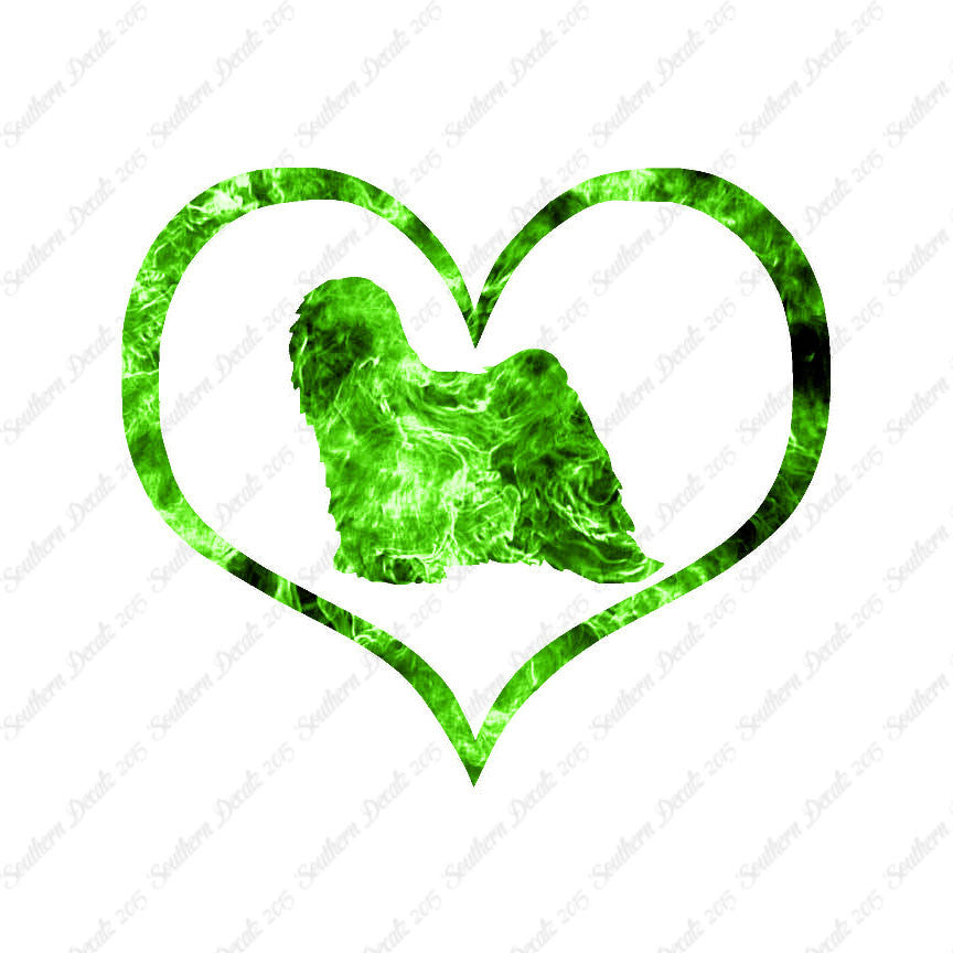 Tibetan Terrier Dog Heart Love