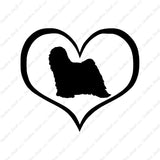 Tibetan Terrier Dog Heart Love