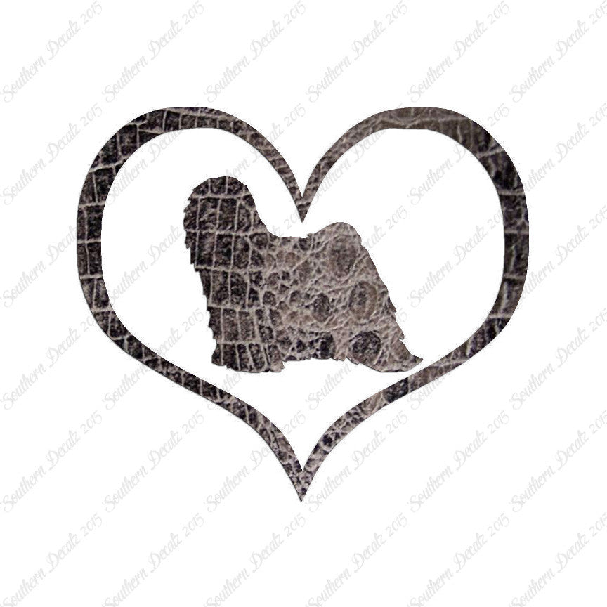 Tibetan Terrier Dog Heart Love