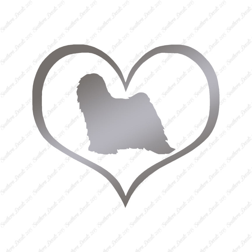 Tibetan Terrier Dog Heart Love