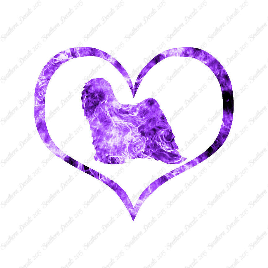 Tibetan Terrier Dog Heart Love