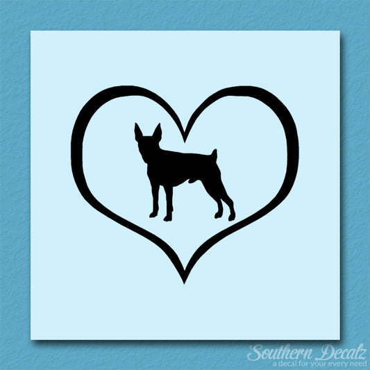 Toy Fox Terrier Dog Heart Love