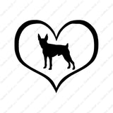 Toy Fox Terrier Dog Heart Love