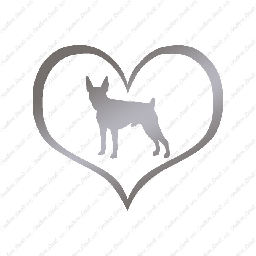 Toy Fox Terrier Dog Heart Love