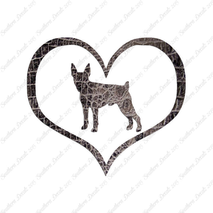 Toy Fox Terrier Dog Heart Love