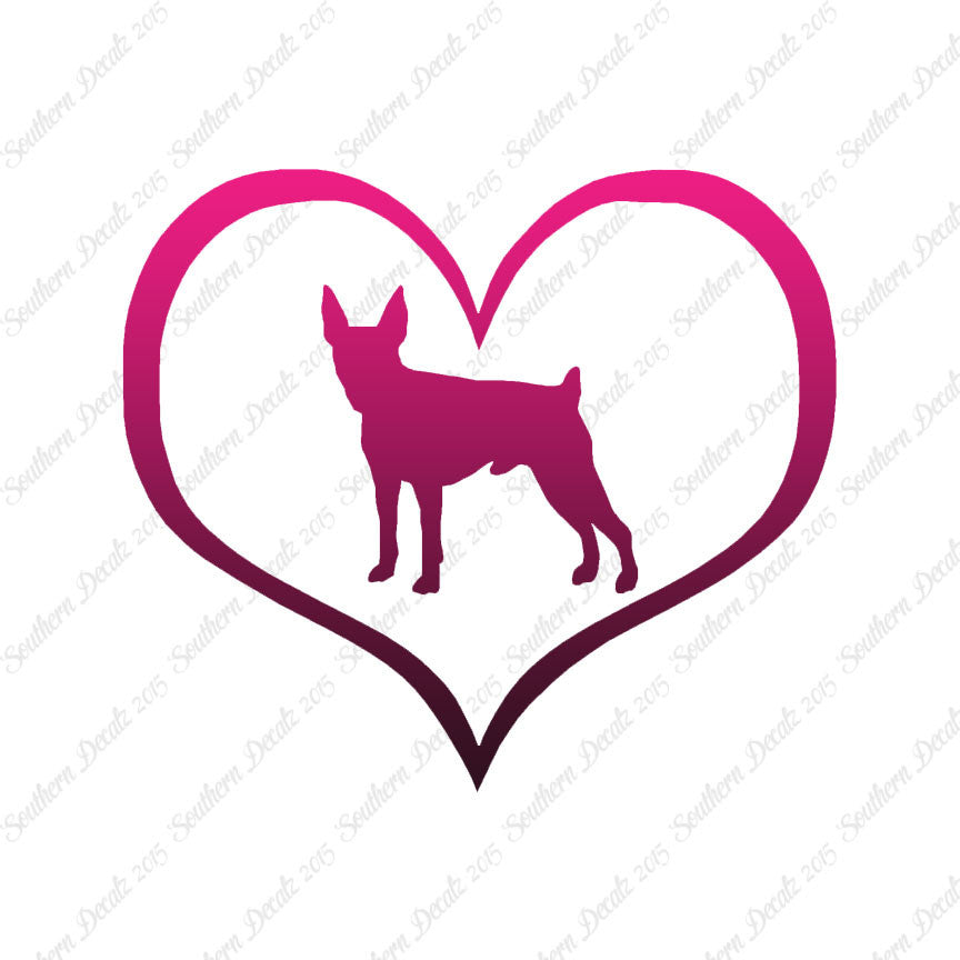 Toy Fox Terrier Dog Heart Love