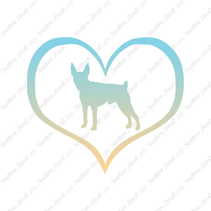 Toy Fox Terrier Dog Heart Love