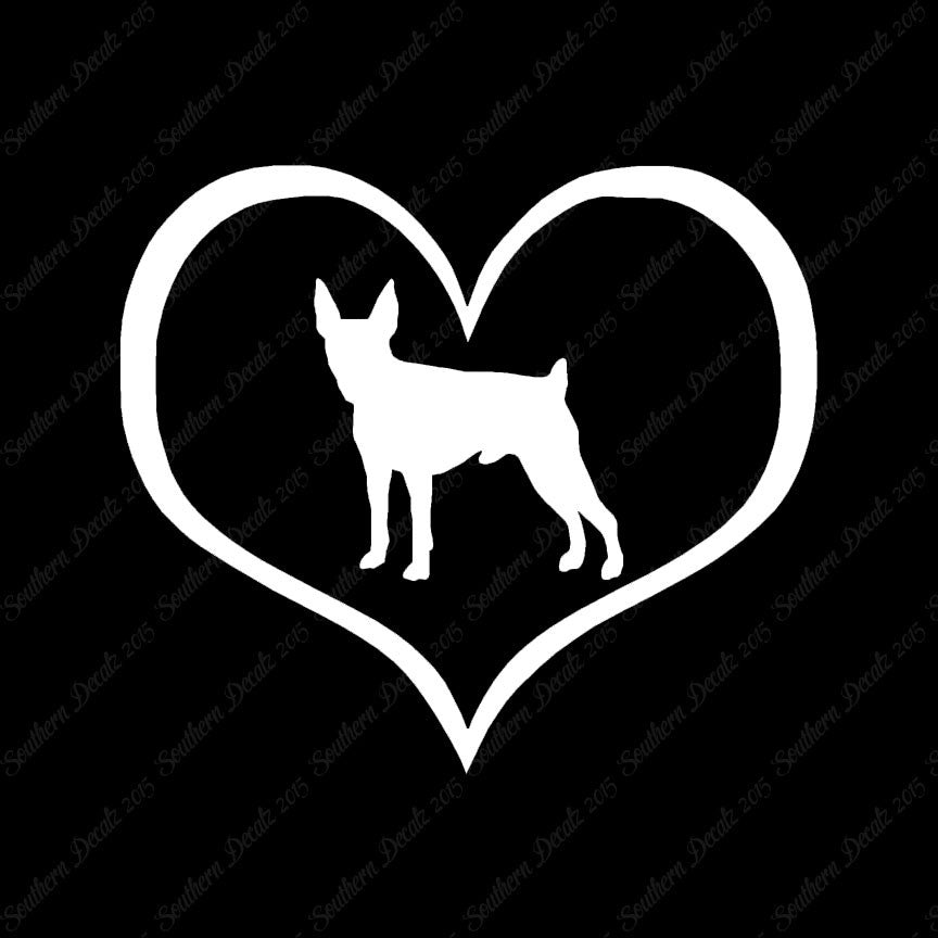 Toy Fox Terrier Dog Heart Love