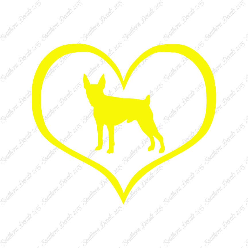 Toy Fox Terrier Dog Heart Love